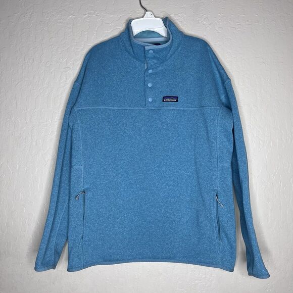 Patagonia  Better Sweater Aqua Blue Fleece Outdoor Pullover Jacket Womens XL - Picture 1 of 11